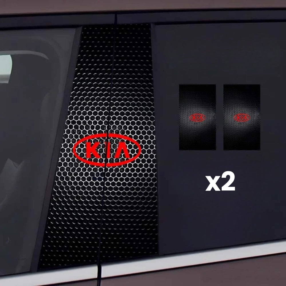 ロゴの 2x 車の窓のステッカー