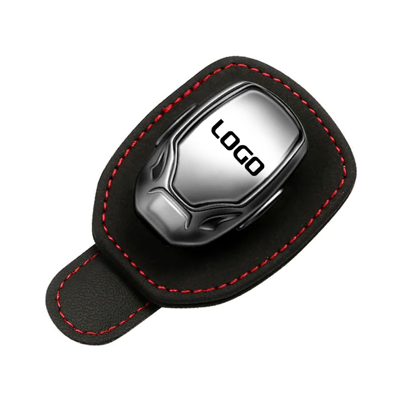 Suede Multifunctional Glasses Clip with your car logo