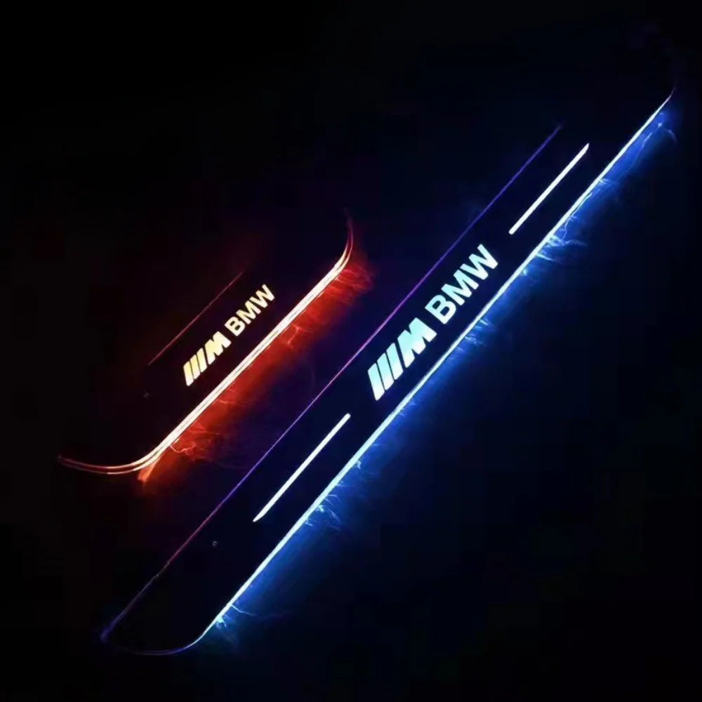 Balení 2 LED prahových lišt do auta