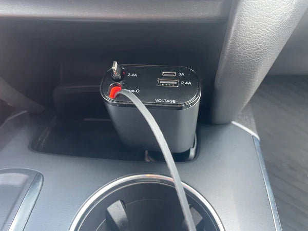 Fast-charging retractable car charger (includes 2 chargers)